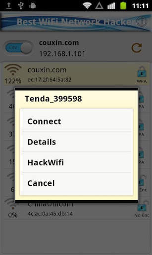 Best WiFi Network Hacker screenshot 2