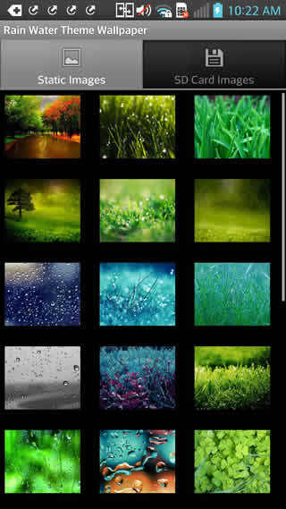 Rain Water Theme Wallpaper screenshot 1