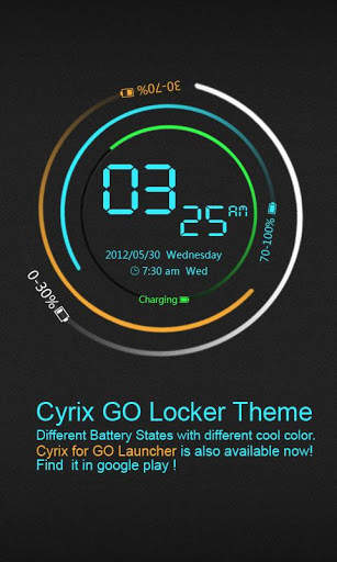 Cyrix GO Locker Theme 1 تصوير الشاشة