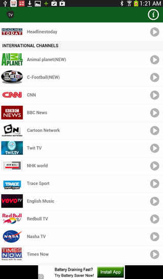 Indian TV live screenshot 2