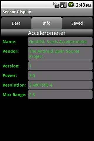 Sensor Display screenshot 2