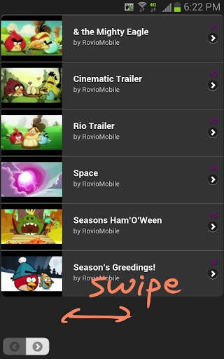 Angry Birds Videos स्क्रीनशॉट 1