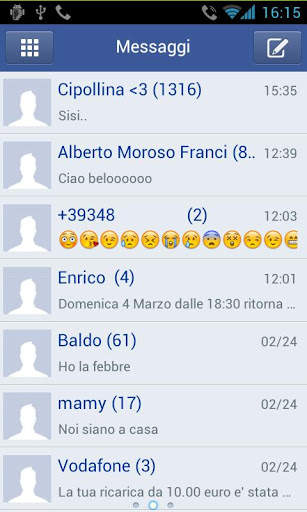 GO SMS pro Facebook FREE screenshot 1