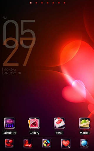 Love,Love go launcher EX theme screenshot 1