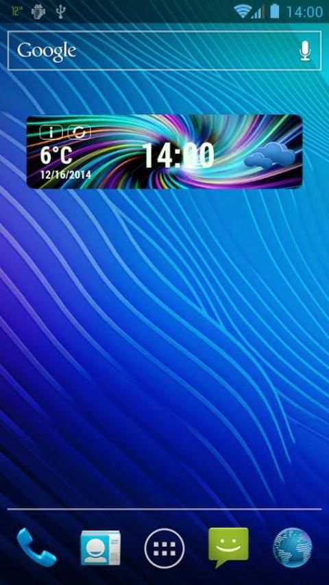 widget đồng hồ thời tiết neon screenshot 1