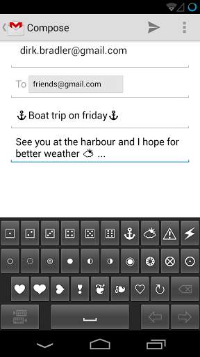 Symbol Keyboard screenshot 1