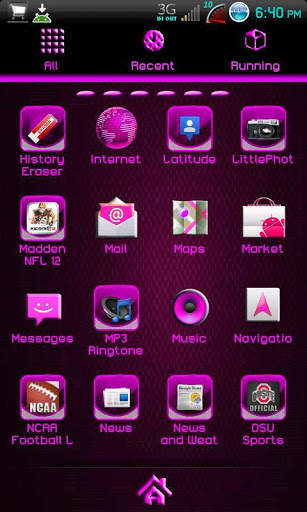 Apex Pro/Go Launcher ics pink screenshot 3