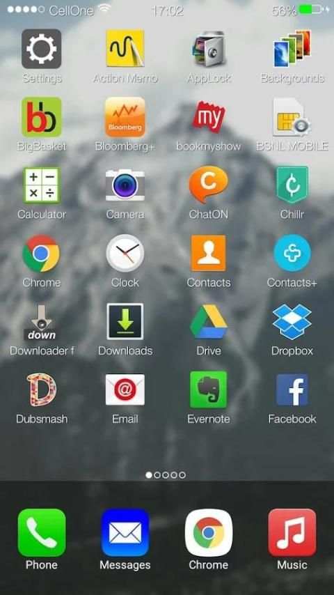 Titan os 9 Launcher I6 tema screenshot 3