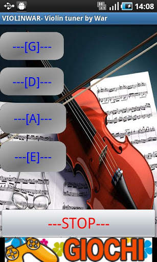 VIOLIN WAR - Violin Tuner screenshot 1