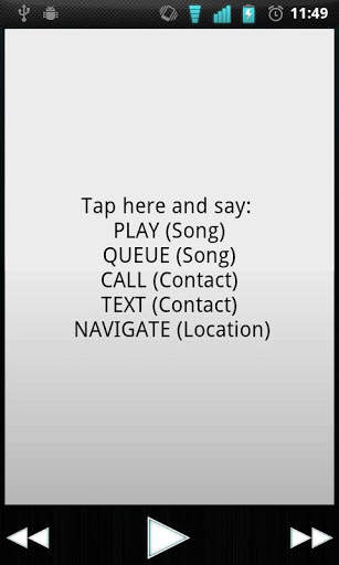 Voice Action Music Player screenshot 2
