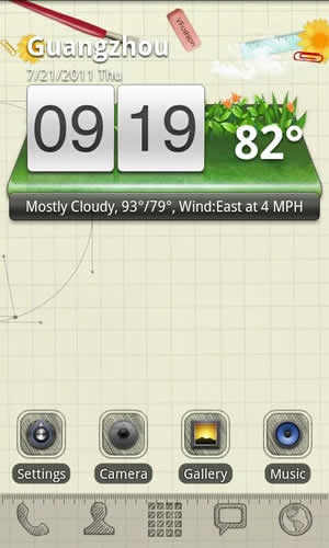 Sketch Theme GO Launcher EX screenshot 1
