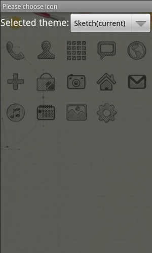 Sketch Theme GO Launcher EX screenshot 4