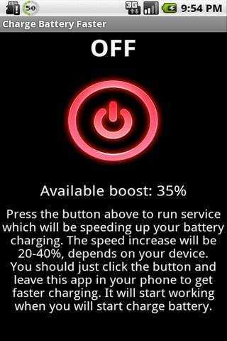 CHARGE BATTERY FASTER screenshot 1