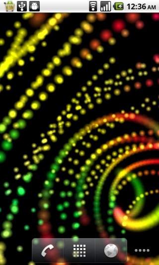 Solar Wind Live Wallpaper screenshot 1