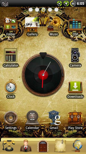 Vintage GO Launcher Theme screenshot 1