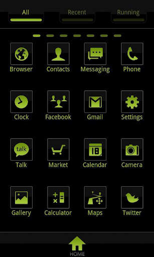 C.Black Theme GO Launcher EX screenshot 3