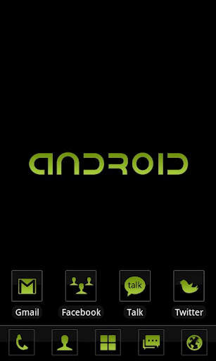 C.Black Theme GO Launcher EX screenshot 1