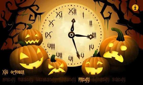 Night Clock Halloween Lite screenshot 1