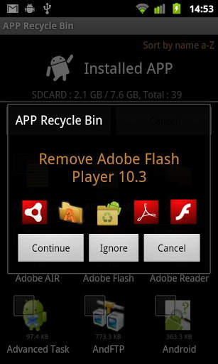App Recycle Bin Lite screenshot 4