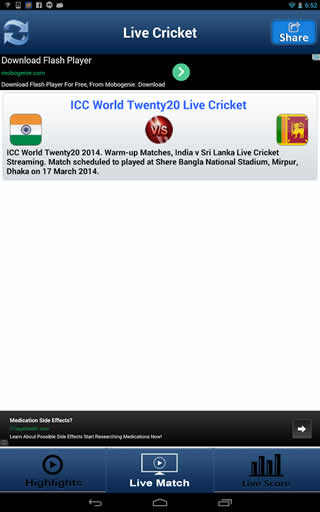 Live Cricket screenshot 1