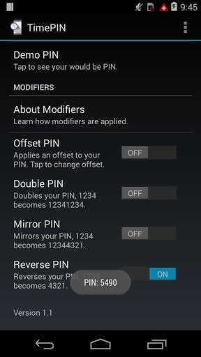 TimePIN screenshot 2