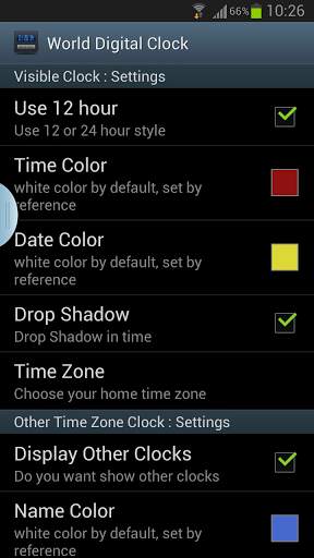 Digital World Clock Widget screenshot 3