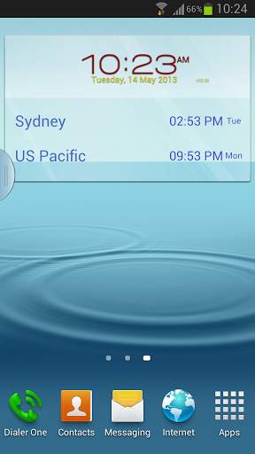 Digital World Clock Widget screenshot 1