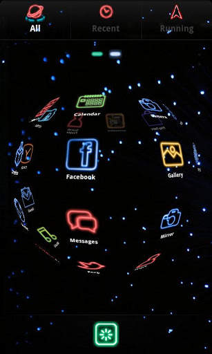 Go Launcher Galaxy3 Neon Theme screenshot 4