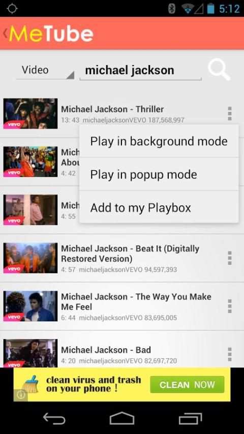 Metube: Youtube video player screenshot 5