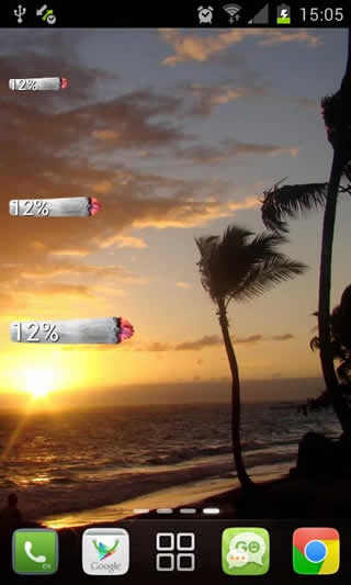 Weed Joint HD Battery Widget screenshot 4