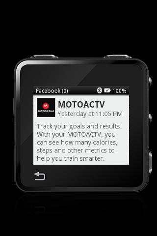 MOTOACTV Facebook screenshot 1
