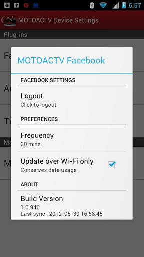 MOTOACTV Facebook screenshot 2