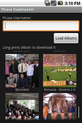 Picasa Downloader screenshot 1