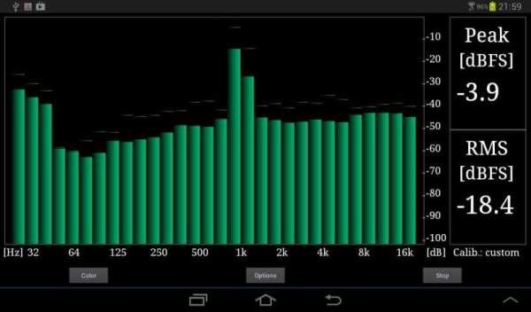RTA Audio Analyzer स्क्रीनशॉट 3