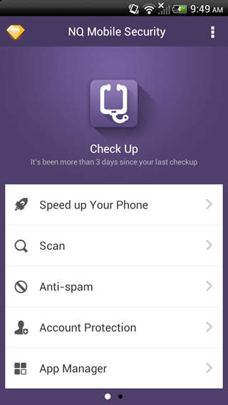 NQ Mobile Security & Antivirus screenshot 1