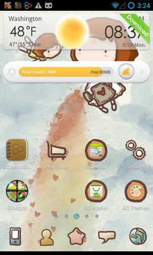 Z Love Theme GO Launcher EX screenshot 2