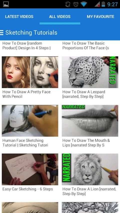 Sketching Tutorials 4 تصوير الشاشة