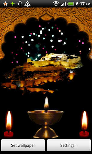 Diwali Diya Live Wallpaper screenshot 1