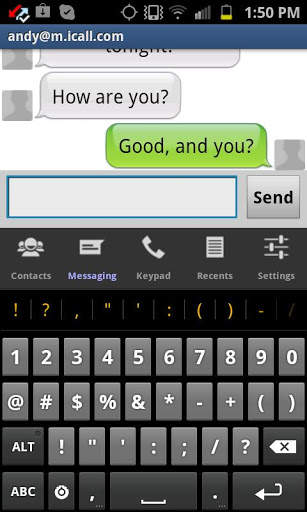 iCall: Free Calls + Text screenshot 3