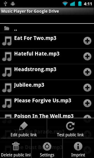 Music Player for Google Drive screenshot 4
