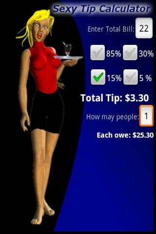 Tip Calculator (Sexy) Lite screenshot 2