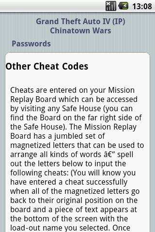 GTA All Series Cheats screenshot 5
