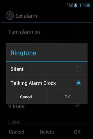 Talking Alarm Clock Free Trial 1 تصوير الشاشة