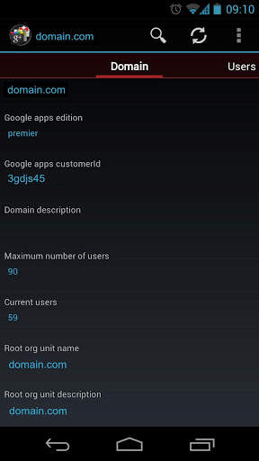 Google Apps Console Lite screenshot 1