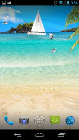 Beach LWP screenshot 4