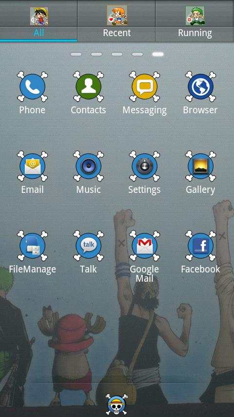 One Piece Theme GO Launcher EX screenshot 2