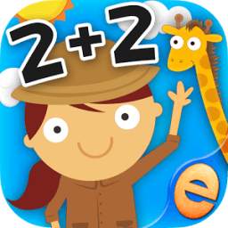 Animal Math Games for Kids 2+2