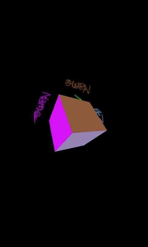 My Name Cube Live WallPaper screenshot 3
