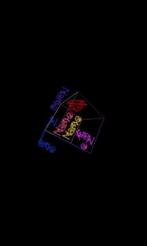 My Name Cube Live WallPaper screenshot 2