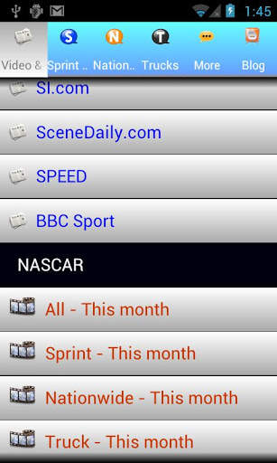 NASCAR : Car Racing News screenshot 1